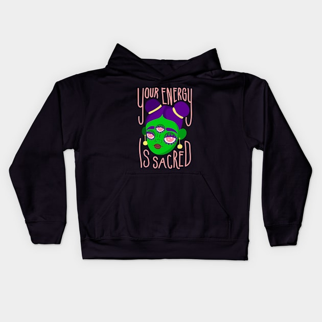 Third Eye Kids Hoodie by millyvanilly art